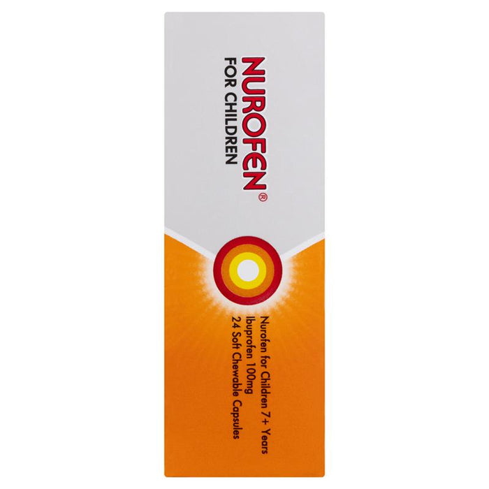 Nurofen for Children 7+ Chewable Capsules 24  Orange Flavour