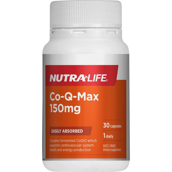 Nutralife Co-Q-Max Heart Health Formula 150mg Capsules 30