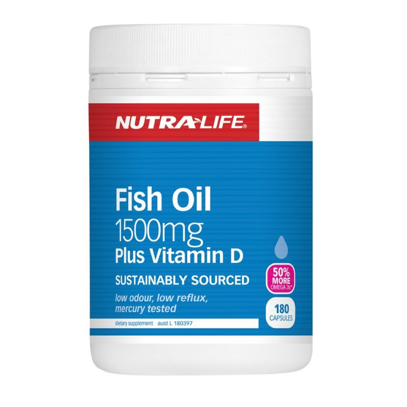 Nutralife Fish Oil 1500mg plus Vitamin D Capsules 300