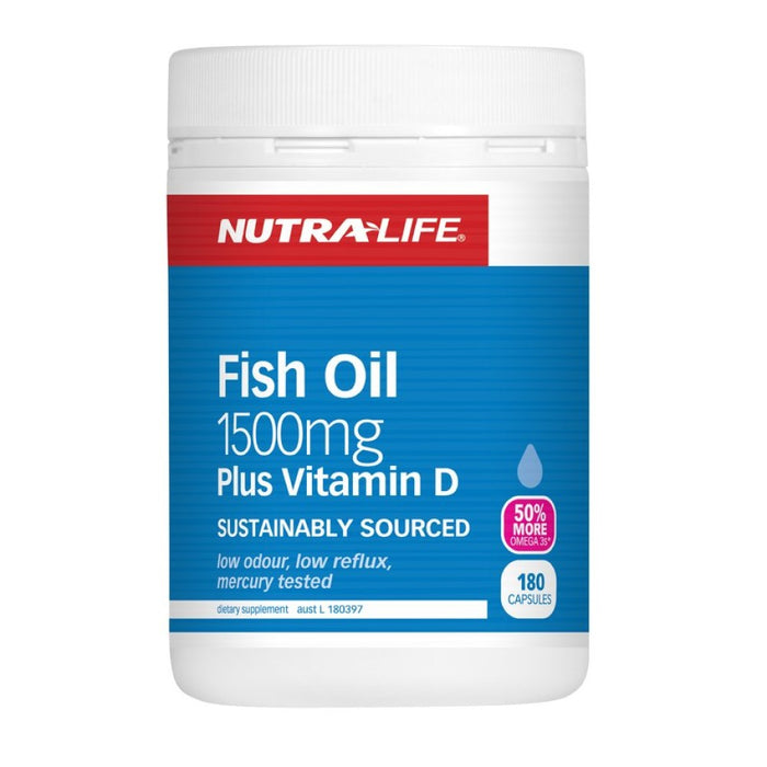 Nutralife Fish Oil 1500mg plus Vitamin D Capsules 300