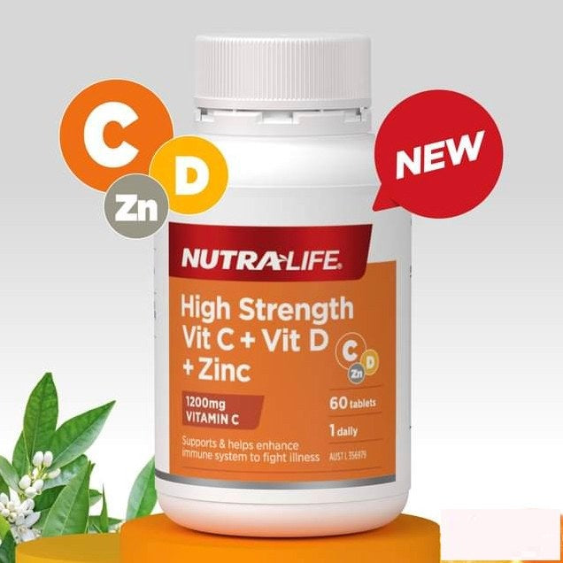 Nutralife High Strength Vit C + B12 & B5 Tablets 60