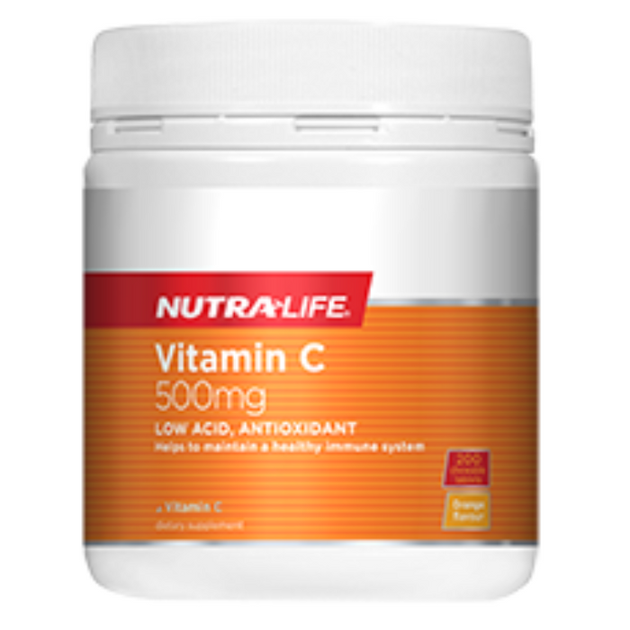Nutralife Vitamin C 500mg Chewable Tablets 200
