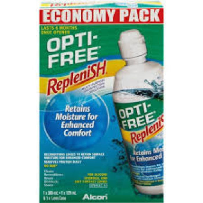 Opti-Free Replenish Multi Purpose Solution 1X300ml & 1X120ml soft Lenses