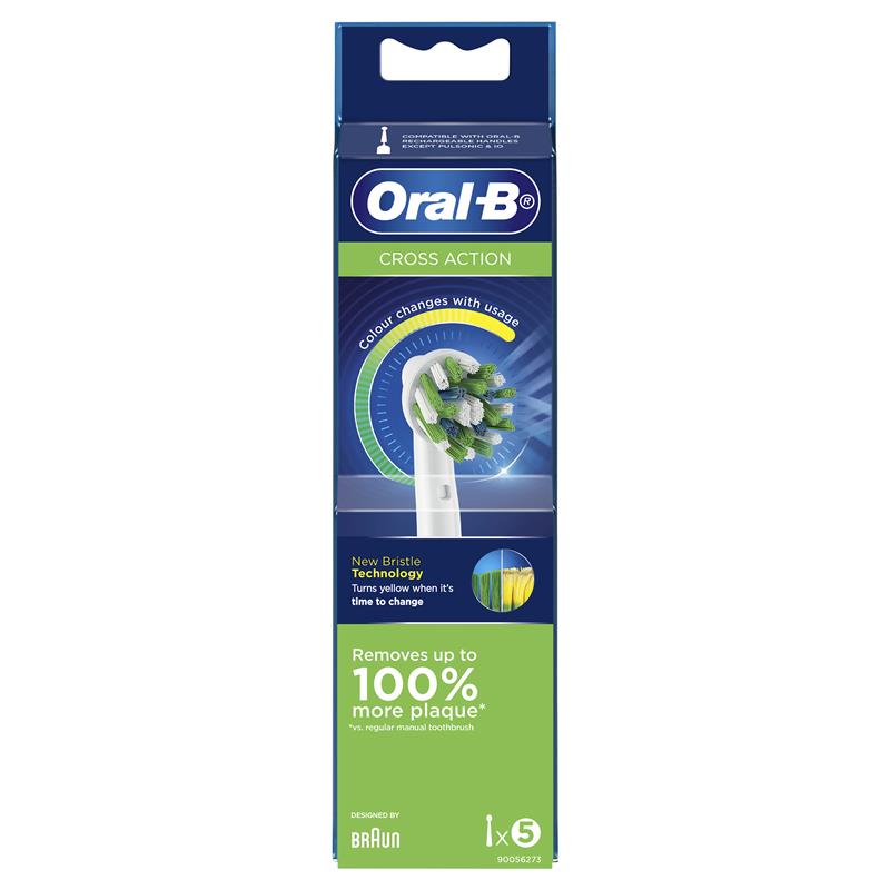 Oral B Cross Action Brush Heads 5 Pack