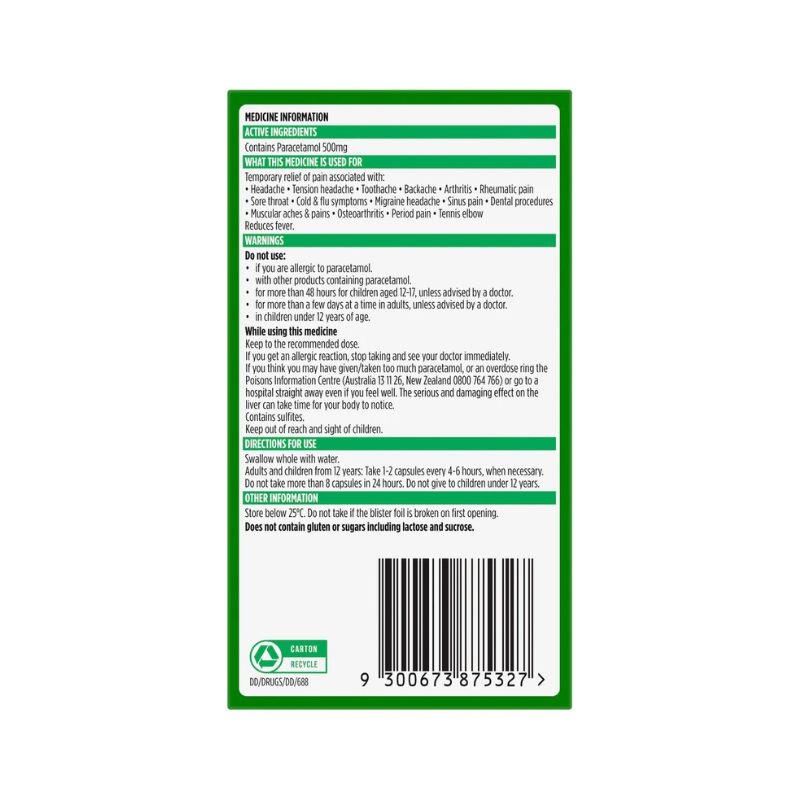 Panadol Liquid Capsules 20s