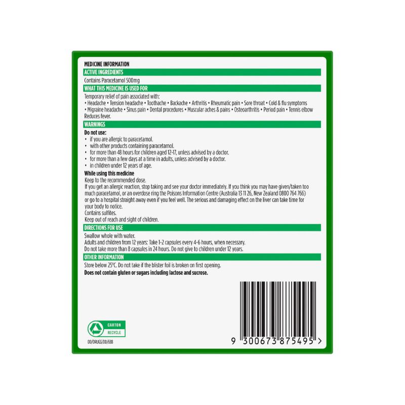 Panadol Liquid Capsules 80s