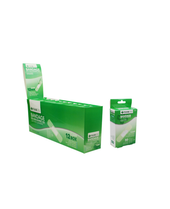 Pharmacare Clear Bandages 50pcs