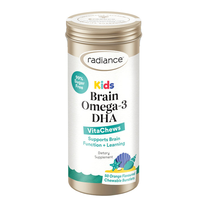 Radiance Kids Brain Omega-3 DHA VitaChews 50 - Orange