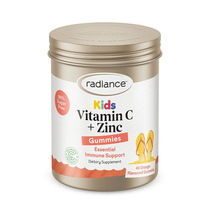 Radiance Kids Vitamin C + Zinc Gummies 45 - Orange