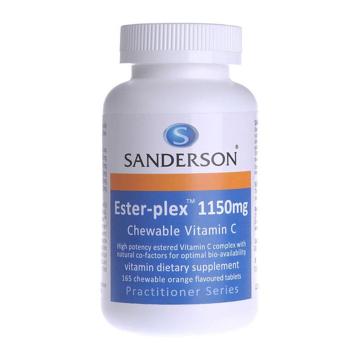 Sanderson Ester-plex Vitamin C 1150mg Orange Chewable Tablets 165