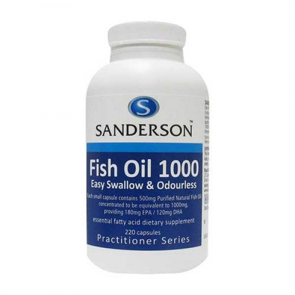 Sanderson Fish Oil 1000 Easy Swallow Capsules 220