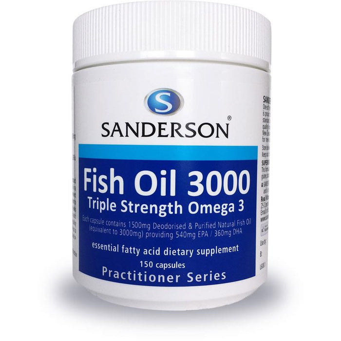 Sanderson Fish Oil 3000 Capsules 150