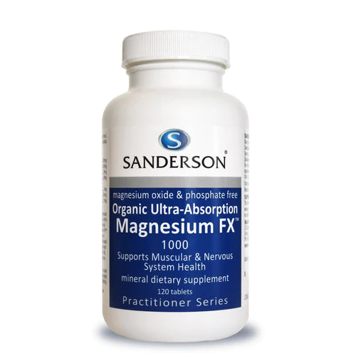 Sanderson Organic Ultra Absorption Magnesium FX 1000 Tablets 120