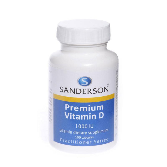 Sanderson Premium Vitamin D3 1000iu Capsules 100