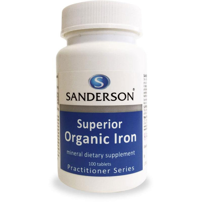 Sanderson Superior Organic Iron Tablets 100