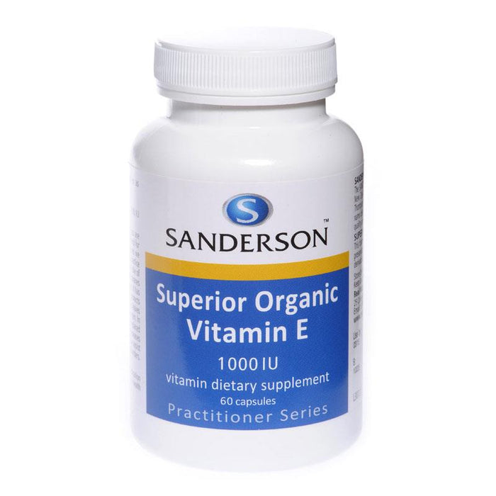 Sanderson Superior Organic Vitamin E 1000iu Capsules 60