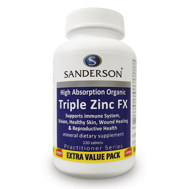 Sanderson Triple Zinc FX Tablets 100