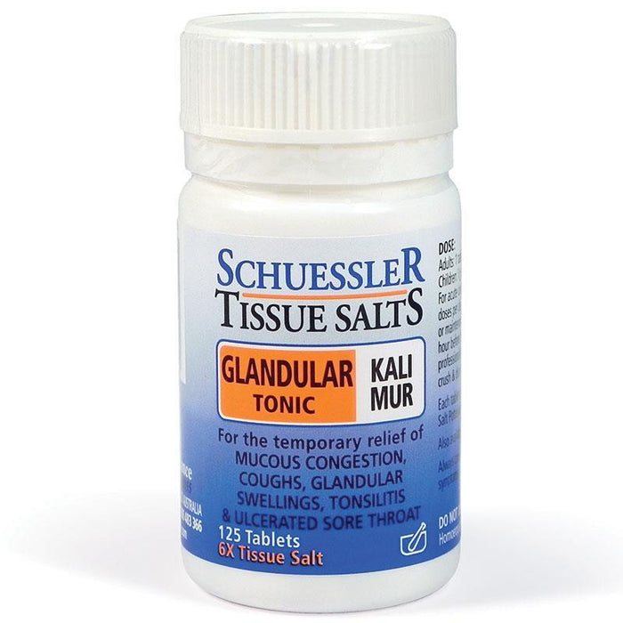 Schuessler Tissue Salts - Kali Mur Glandular Tonic Tablets 125