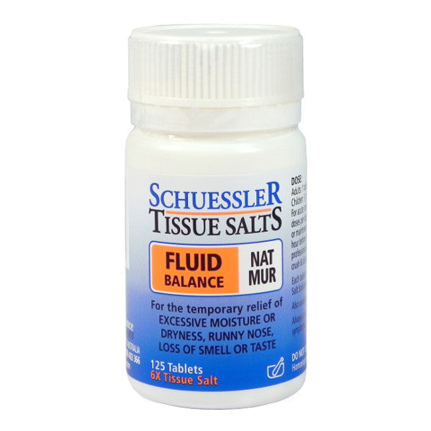 Schuessler Tissue Salts - Nat Mur Fluid Balance Tablets 125