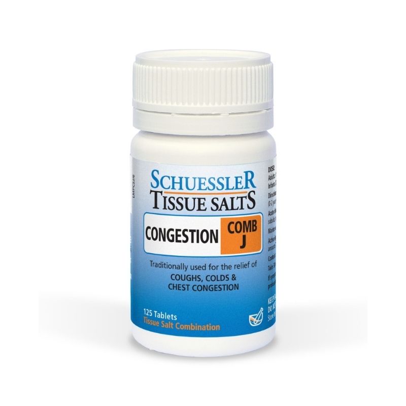 Schuessler Tissue Salts COMB (J) Congestion 125 Tablets
