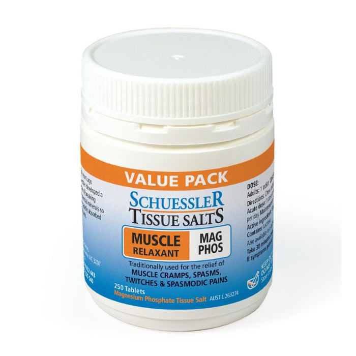 Schuessler Tissue Salts Mag Phos 6X Muscle Relaxant Tablets 250