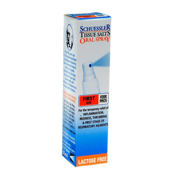 Schuessler Tissue Salts Oral Spray First Aid Ferr Phos 30ml