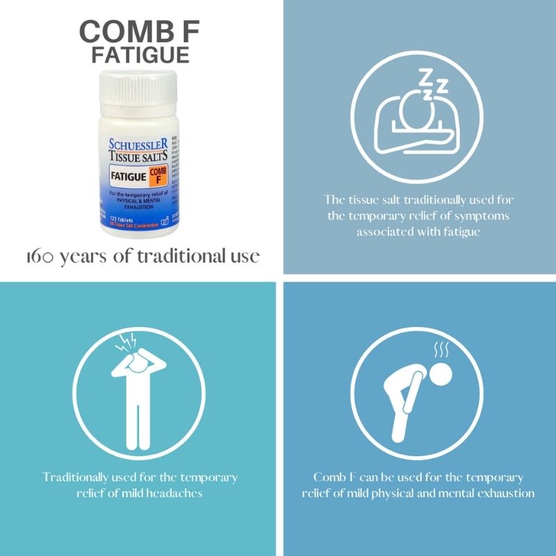 Schuessler Tissue Salts COMB (F) Fatigue Tablets 125