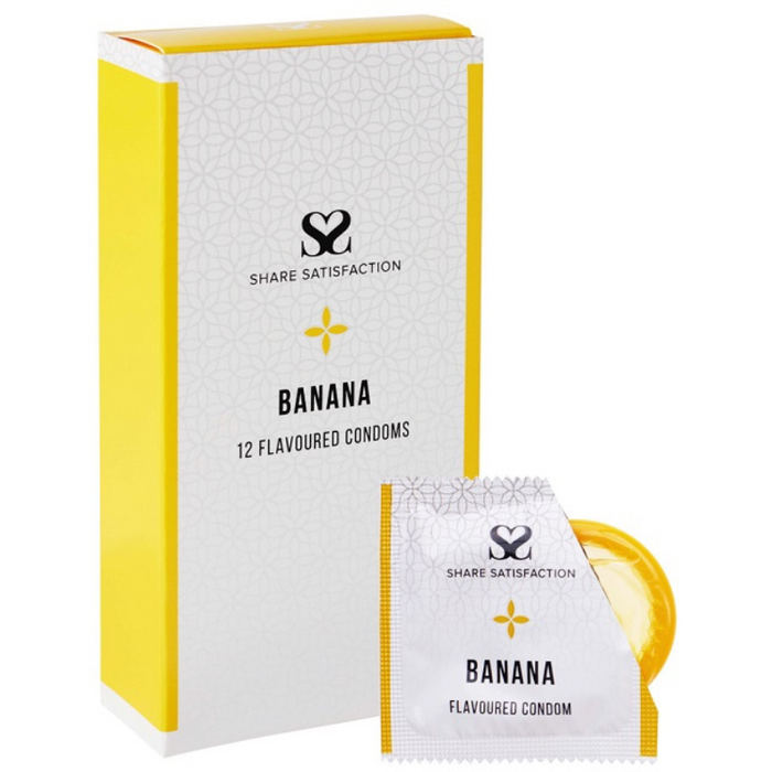 Share Satisfaction Condoms 12 Banana Flavoured