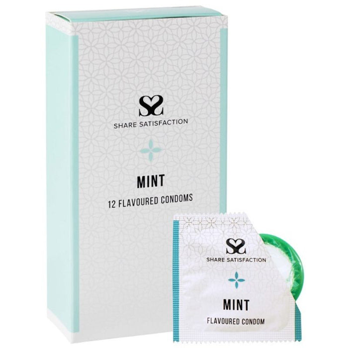 Share Satisfaction Condoms 12 Mint Flavoured