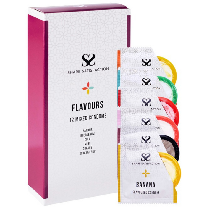 Share Satisfaction Condoms 12 Mixed Flavours