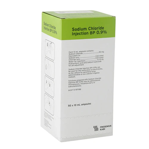 Sodium Chloride 0.9% 10ml Ampoules 50pk