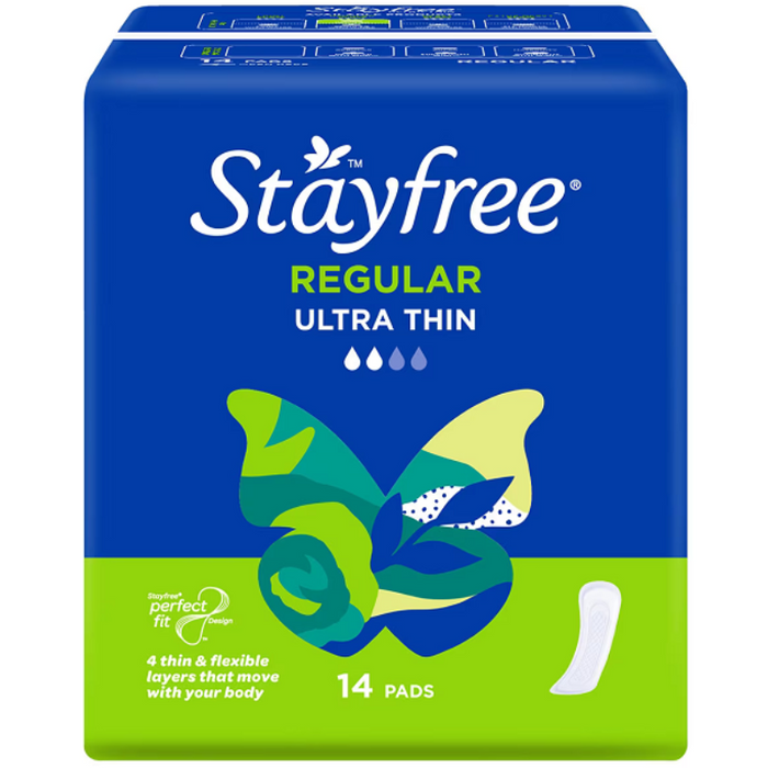 Stayfree Pads Ultra Thin No Wings 14 Regular