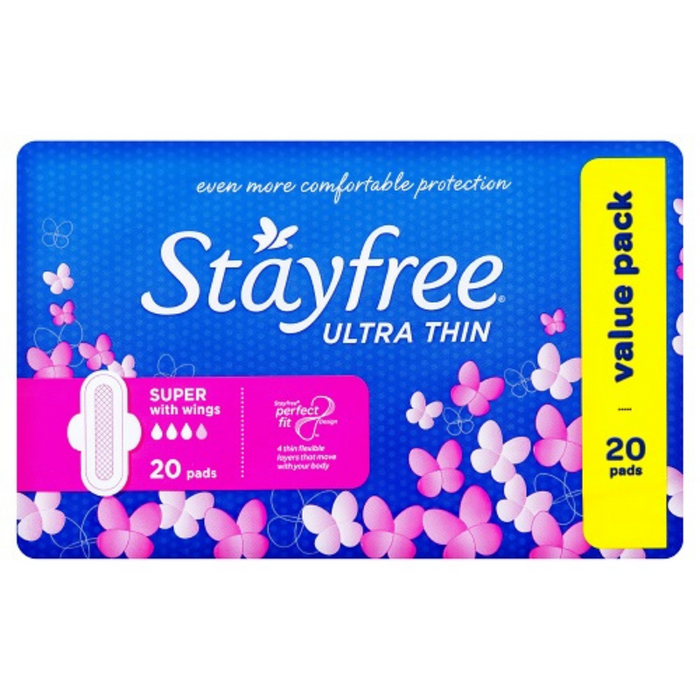 Stayfree Pads Ultra Thin with Wings 20 Super