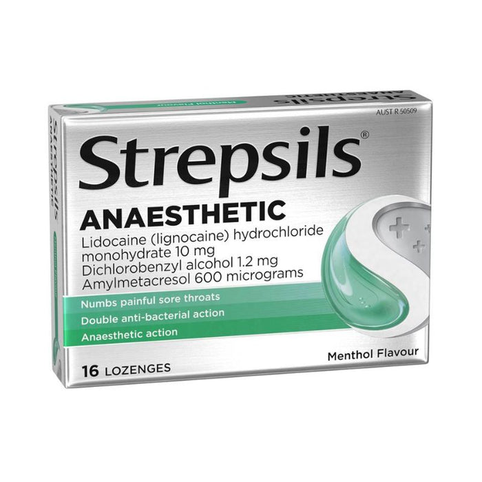 Strepsils Plus Anaesthetic Lozenges 16 - Menthol