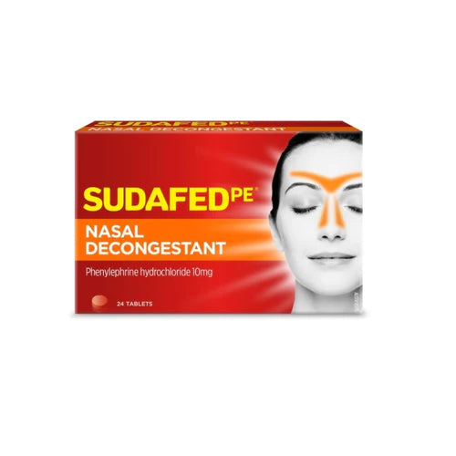 Sudafed PE Nasal Decongestant Tablets 24