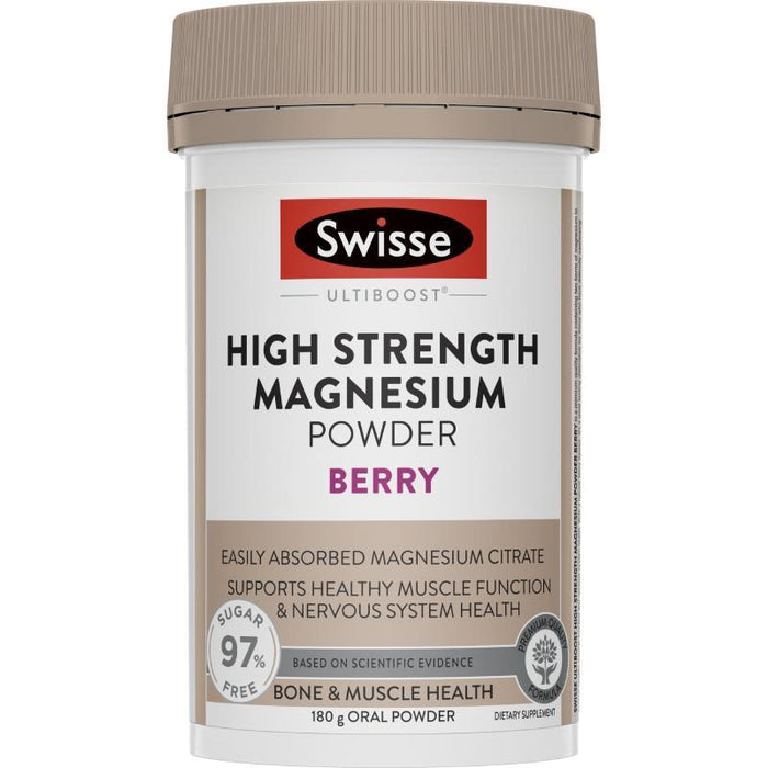 Swisse High Strength Magnesium Powder 180g - Berry