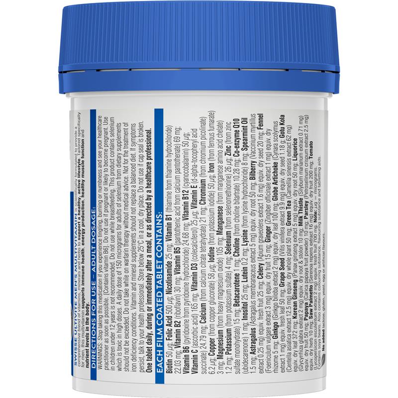 Swisse Mens Multivitamin Tablets 120