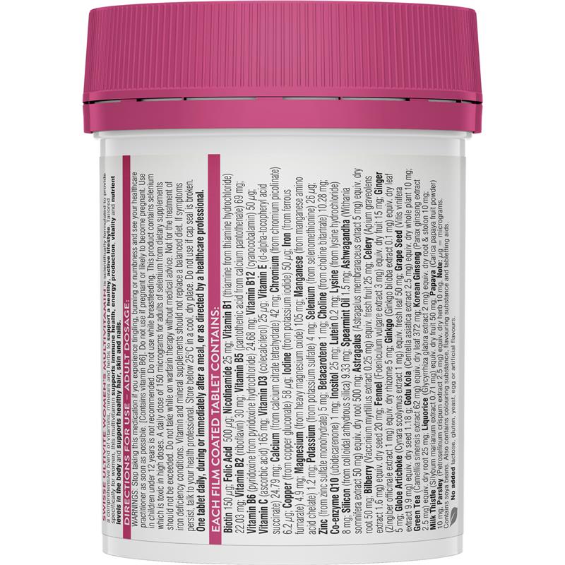 Swisse Womens Multivitamin Tablets 120