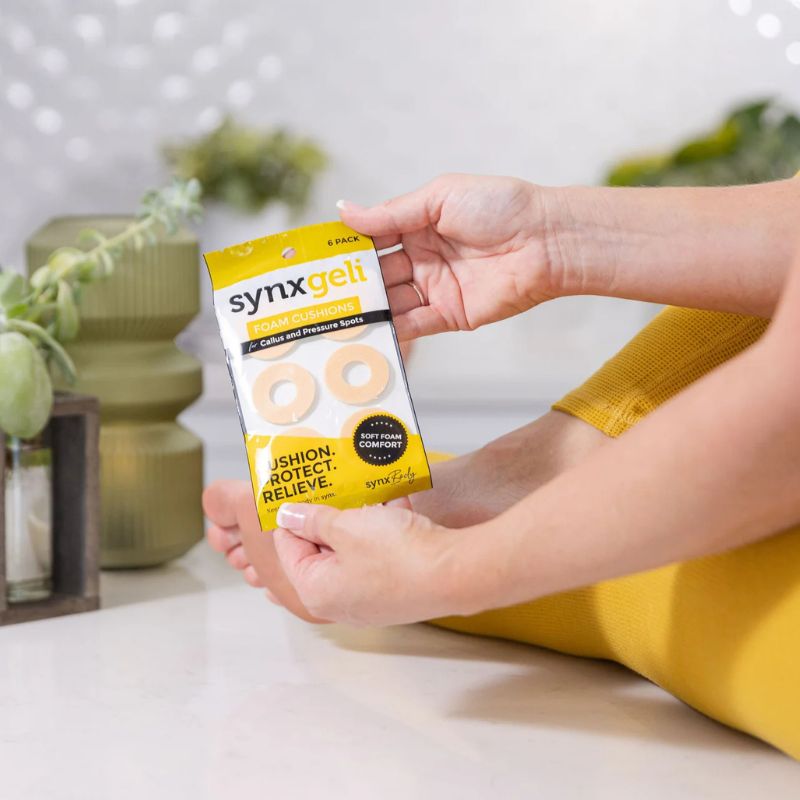 Synxgeli Foam Cushions For Callus & Pressure Spots 6 Pack