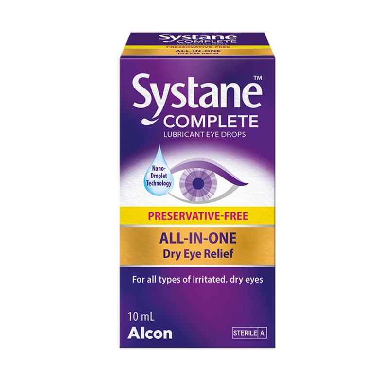 Systane Complete Preservative Free Lubricant Eye Drops 10ml