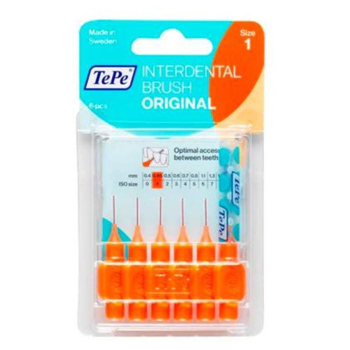 TePe Interdental Toothbrush Orange XXX Fine 0.45mm 6PK