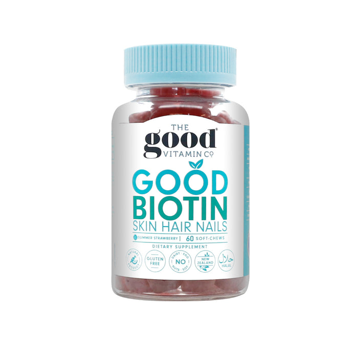 The Good Vitamin CO Good Biotin Skin Hair Nails Soft Chews 60 - Summer Strawberry