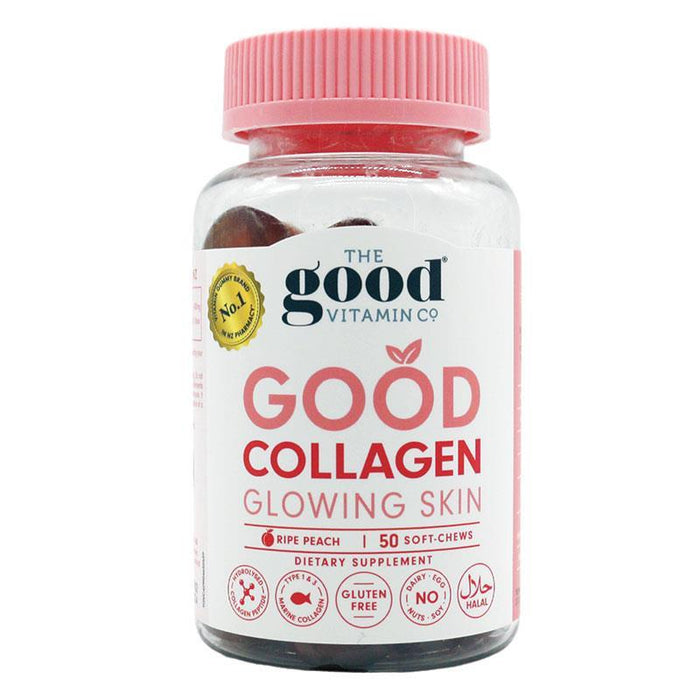 The Good Vitamin CO Good Collagen Glowing Skin Soft Chews 50 - Ripe Peach