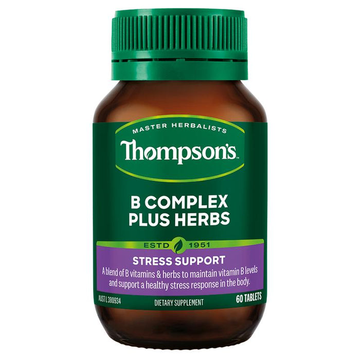 Thompsons B Complex Plus Herbs Tablets 60