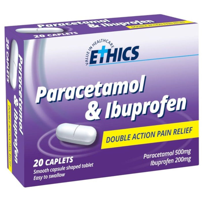 ETHICS Paracetamol & Ibuprofen Caplets 20