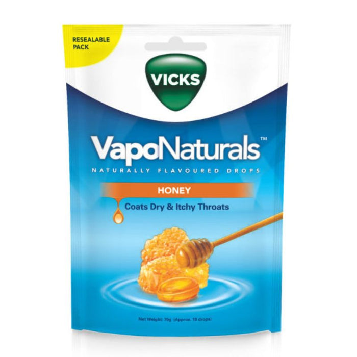 Vicks VapoNaturals Drops 70g - Honey