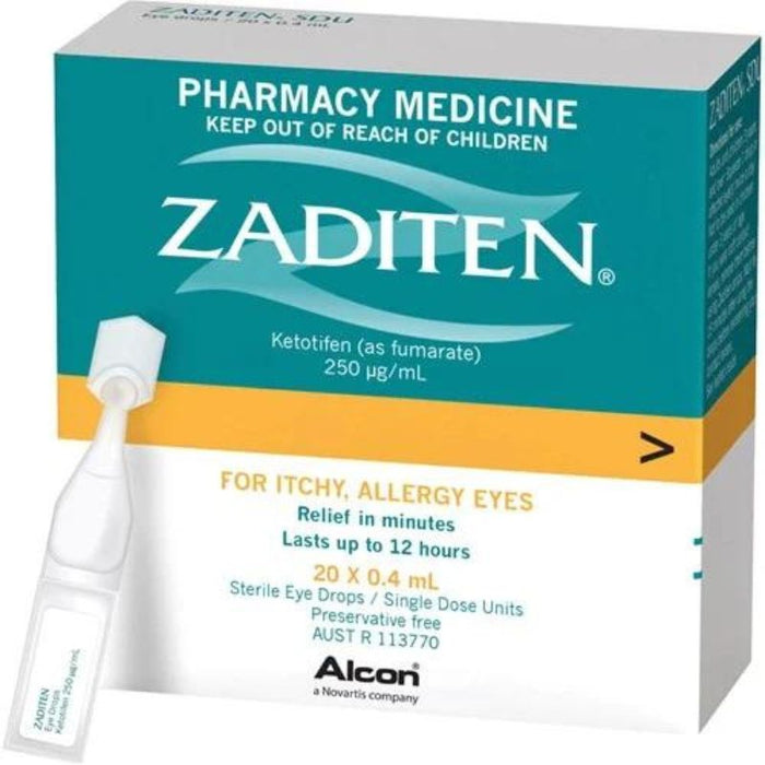 Zaditen Eye Drops 0.4ml 20pk