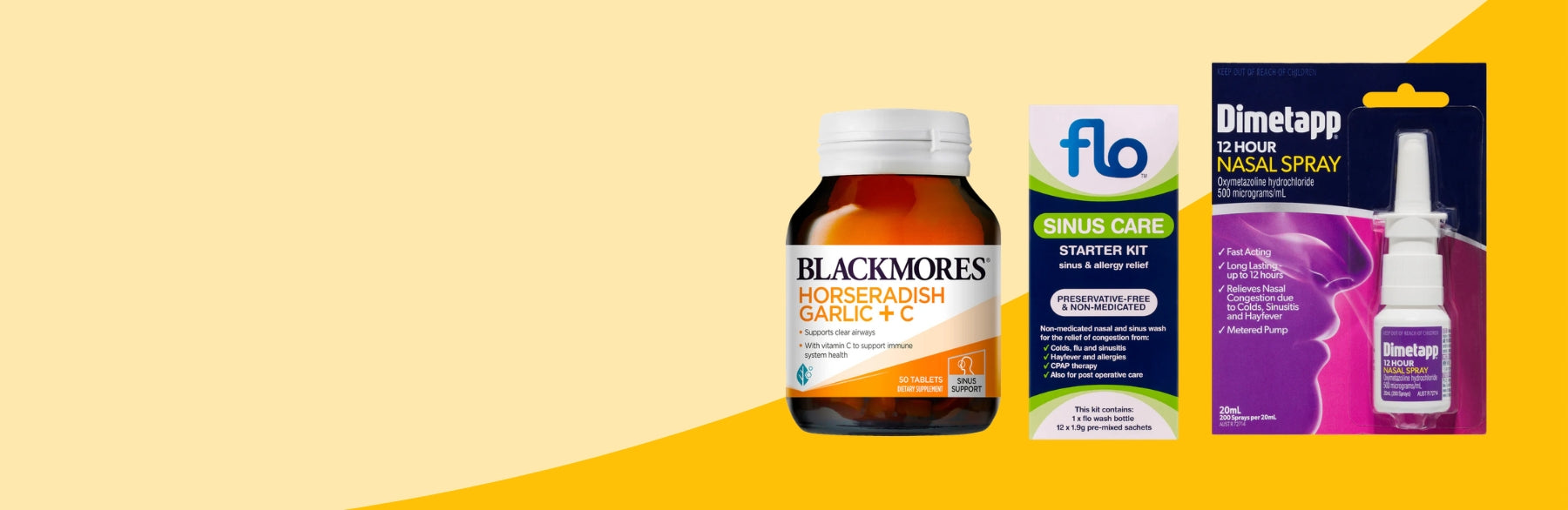 Allergy and sinus relief range