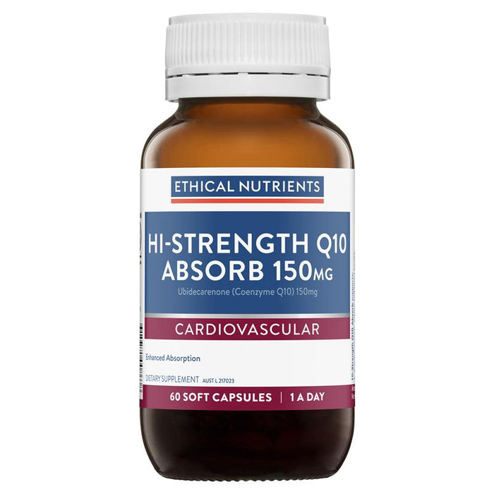 Ethical Nutrients Cardiovascular - Hi-Strength Q10 Absorb 150mg Capsules 60