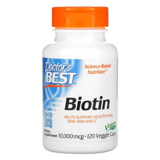 Doctors Best - Biotin 10,000mcg Capsules 120